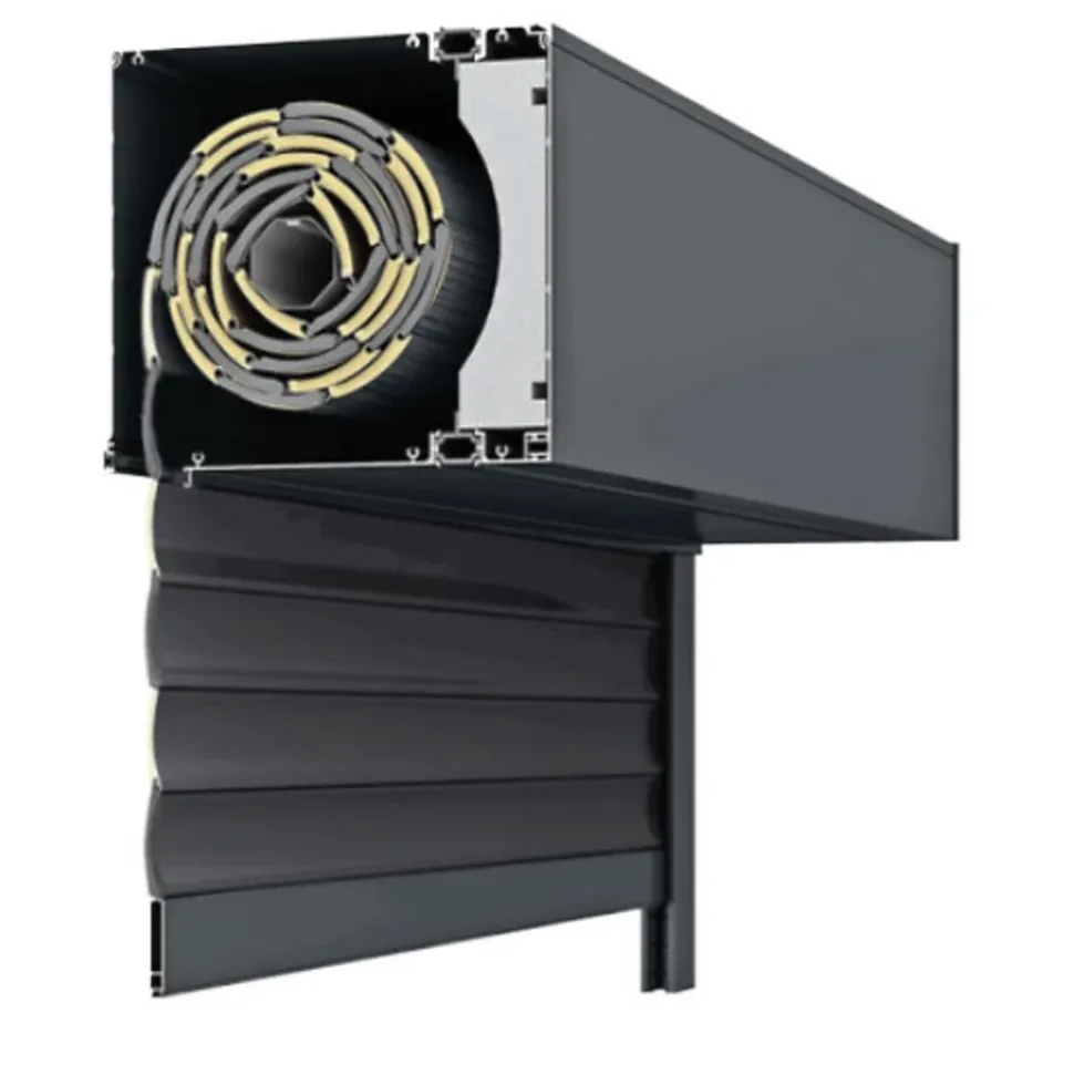 Volet roulant motorisé THERMO CONFORT-50 RAL 7016 Solus - Filaire (L.: 1200 mm x H.: 1200 mm)