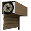 Volet roulant motorisé THERMO CONFORT-50 RAL Imitation bois Solus - Filaire (L.: 2000 mm x H.: 2150 mm)