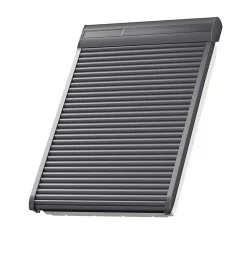 Volet roulant rigide pour fenêtre de toit, gris anthracite, à énergie solaire, l.55 x H.70 cm, Velux SSL 9 0000S