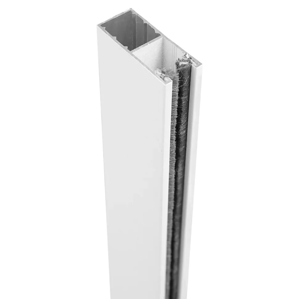 Volet roulant solaire aluminium blanc - ouverture motorisée - Fortia - l.100 x H.135 cm
