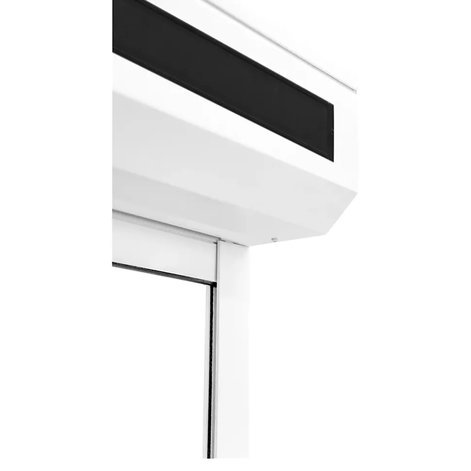 Volet roulant solaire aluminium blanc - ouverture motorisée - Fortia - l.100 x H.135 cm