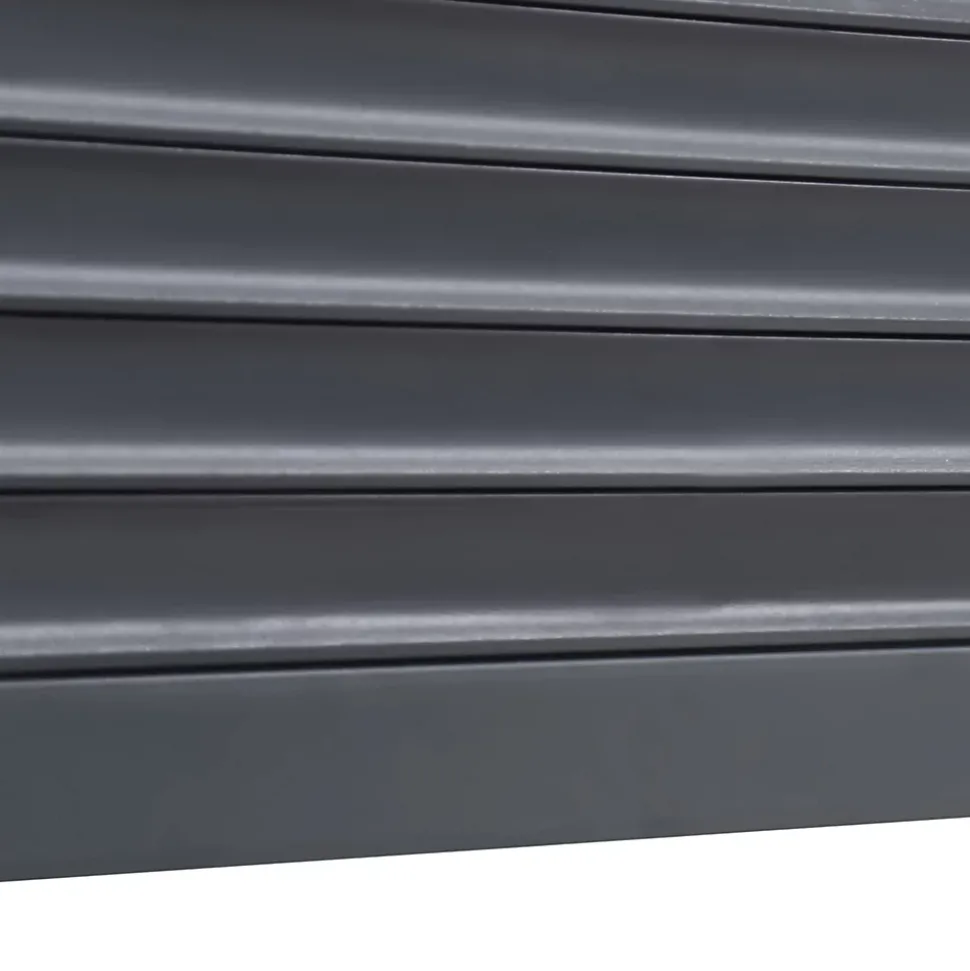 Volet roulant solaire aluminium anthracite - ouverture motorisée - Fortia - l.80 x H.205 cm