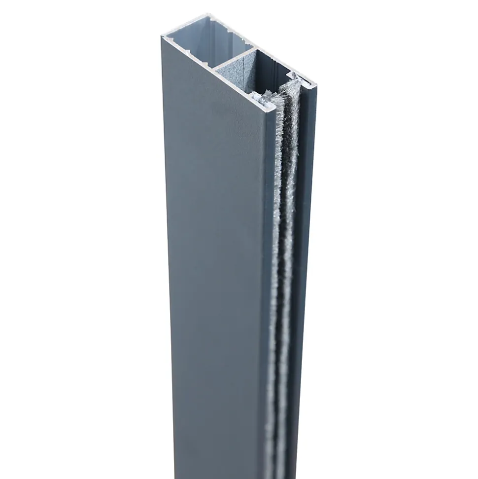 Volet roulant solaire aluminium anthracite - ouverture motorisée - Fortia - l.80 x H.205 cm