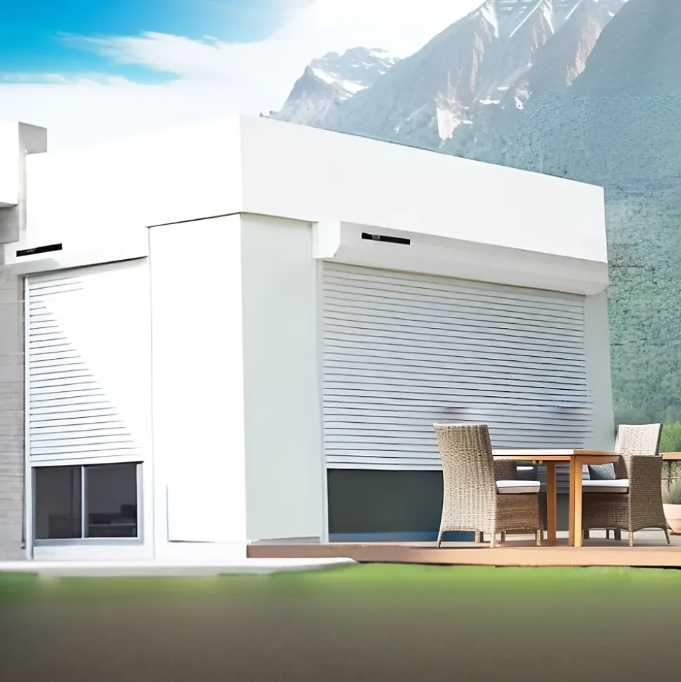 Volet Roulant Solaire Somfy (Blanc signalisation RAL9016 - 2400 x 2200mm)