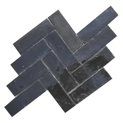 Véritable BEJMAT artisanal marocain 4.5 x 14.5 cm NOIR