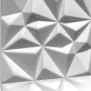 16x - 4m2 panneaux muraux 3D en polystyrène XPS flexibles 50 x 50 cm Revêtement mural et de plafond moderne Rubin White