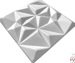 16x - 4m2 panneaux muraux 3D en polystyrène XPS flexibles 50 x 50 cm Revêtement mural et de plafond moderne Rubin White