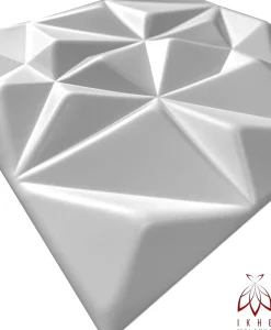 16x - 4m2 panneaux muraux 3D en polystyrène XPS flexibles 50 x 50 cm Revêtement mural et de plafond moderne Rubin White