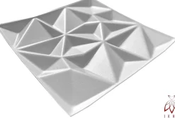 16x - 4m2 panneaux muraux 3D en polystyrène XPS flexibles 50 x 50 cm Revêtement mural et de plafond moderne Rubin White