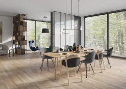 20x120 Acero Sabbia Carrelage Parquet Rectifié - Allocarrelage