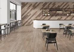 20x120 Tonella Beige Carrelage Parquet Rectifié R10 - Allocarrelage